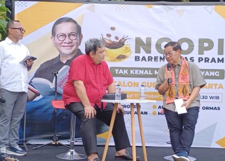 Keseruan Ngopi Bareng Mas Pram Cagub DKI : Bentuk Menjalin Kedekatan dengan Masyarakat 1 Kegiatan Ngopi Bareng