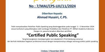 Dokumen Certified Public Speaking