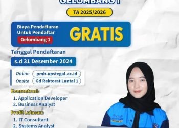 Penerimaan Mahasiswa Baru S1 Sistem Informasi UPS Tegal Tahun Akademik 2025/2026