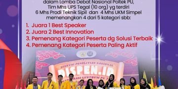 Prestasi Mahasiswa UPS Tegal di Lomba Debat Nasional