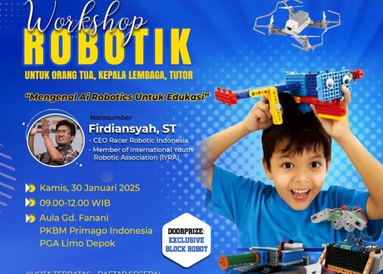 PKBM PRIMAGO Depok adakan kegiatan Workshop Robotik Untuk Pemula Bagi Anak, Orang Tua dan Kepala Lembaga Pendidikan 1 PHOTO 2025 01 23 07 42 45