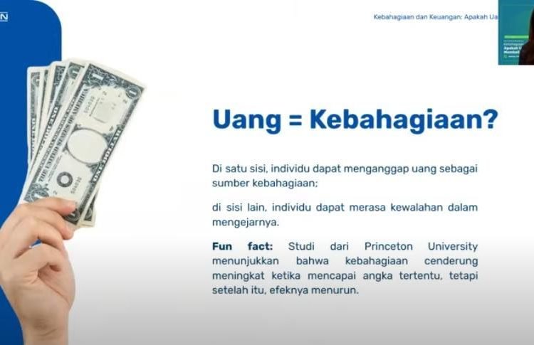 Webinar "Kebahagiaan dan Keuangan: Apakah Uang Bisa Membeli Kebahagiaan?