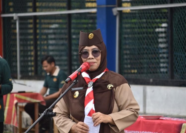 Kwarran Limo Sebut Gerakan Pramuka PKBM Primago Indonesia Jadi Pilot Projek Gugus Depan di Kecamatan Limo Depok 1 Sambutan Ka Kwarran Limo