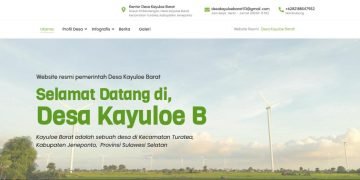 *website desa kayuloe barat