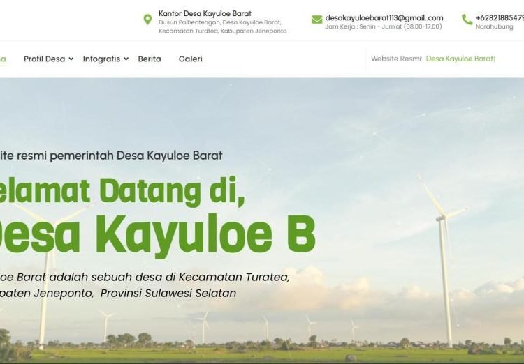 Mengangkat tema “Digitalisasi Profil Desa”, Mahasiswa KKN-T Unhas Gelombang 113 programkan Pengadaan Website Pemerintahan dan Pembaharuan Profil Desa Kayuloe Barat pada platform ensiklopedia digital 1 *website desa kayuloe barat