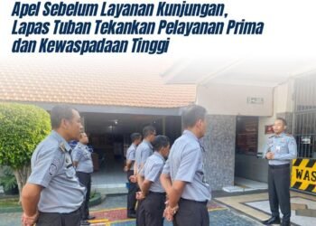 Apel Sebelum Layanan Kunjungan, Lapas Tuban Tekankan Pelayanan Prima dan Kewaspadaan Tinggi 8 WhatsApp Image 2025 02 28 at 12.38.03