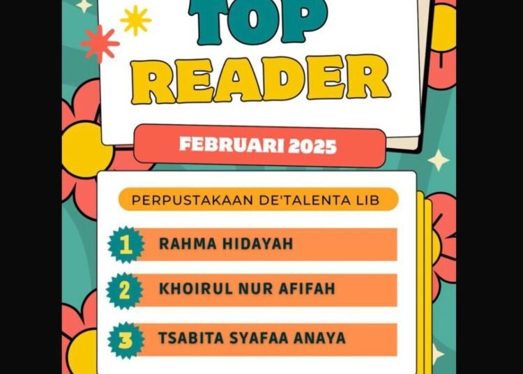 Perpustakaan de'Talenta Lib MTsN 6 Bantul Umumkan Top Reader Edisi Februari 2025 1 IMG 20250306 WA0014