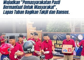 Wujudkan "Pemasyarakatan Pasti Bermanfaat Untuk Masyarakat", Lapas Tuban Bagikan Takjil dan Bansos 3 WhatsApp Image 2025 03 07 at 11.25.39