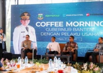 Coffee Morning Gubernur Banten dengan pelaku usaha di Cilegon (doc: istimewa)