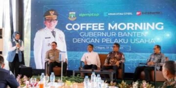 Coffee Morning Gubernur Banten dengan pelaku usaha di Cilegon (doc: istimewa)