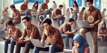 ilustras mahasiswa komunikasi beradab dalam nilai nillai pancasila