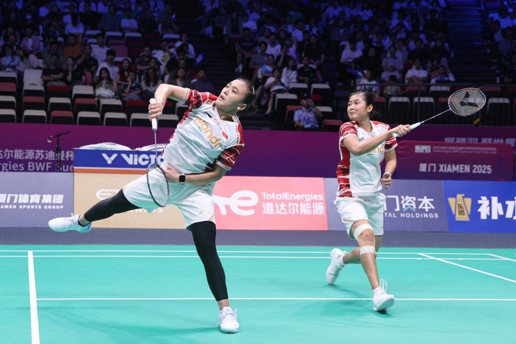 Febriana Dwipuji Kusuma-Amallia Cahaya Pratiwi/Lolos ke Babak Perempat Final Toyota Thailand Open 2025 (Sumber: pbsi.id)