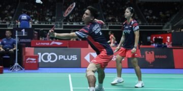Jafar Hidayatullah-Felisha Alberta Nathaniel Pasaribu/Lolos ke Perempat Final KFF Singapore Open 2025 (Sumber: pbsi.id)