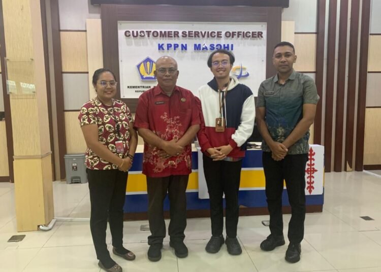 Jalin Komunikasi Efektif, Kalapas Saparua Gelar Silaturahmi dan Koordinasi Perdana di KPPN Masohi 1 Saparua