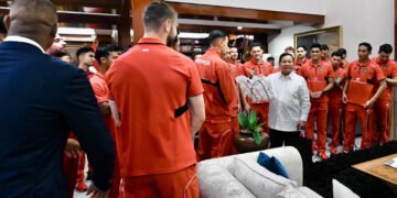 Timnas Indonesia Disambut Oleh Presiden RI Prabowo Subianto (Sumber: pssi.org)
