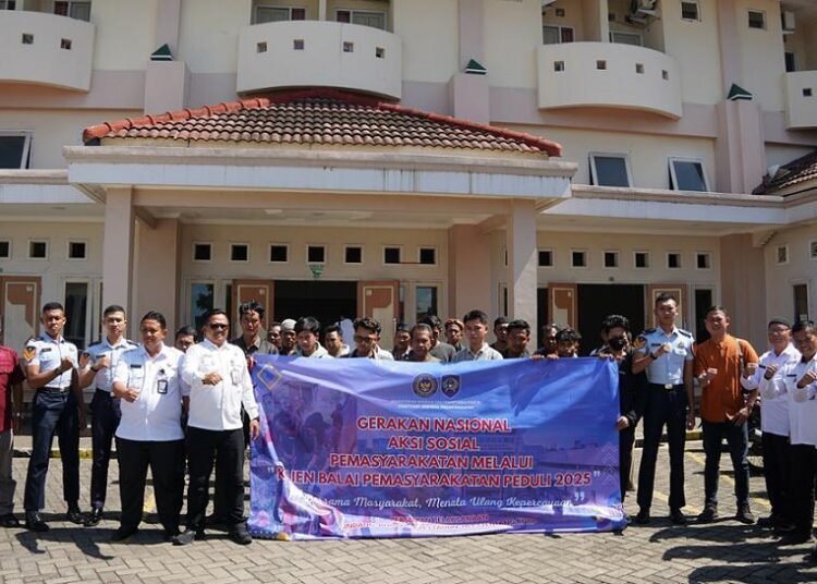 Bersama Masyarakat, Bapas Nusakambangan Sukseskan Gerakan Aksi Sosial Nasional 1 Nusakambangan