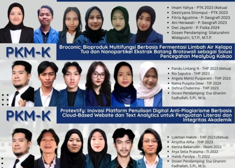 Empat Tim PKM FP Unila 2025