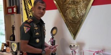 Komandan Batalyon Kavaleri 6Naga Karimata, Letkol Kav Yudhi Agus Setiyanto, S.Sos raih Juara I Lomba Karya Cipta Teknologi dan Karya Tulis Ilmiah TNI Angkatan Darat Tahun 2025. (Dok. Istimewa)