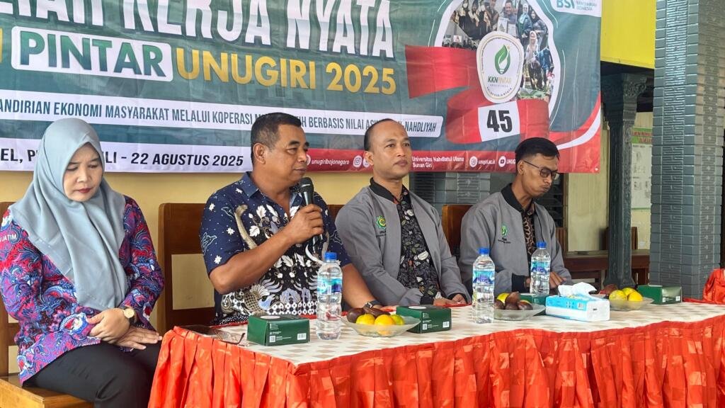 Foto sambuta suparlan saat memberi sambutan