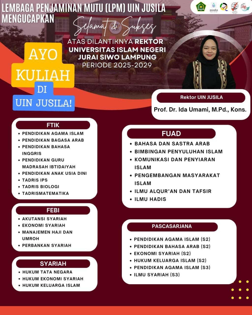Rektor Baru, Arah Baru: UIN Jurai Siwo Lampung Siap Lakukan Lompatan Melalui Kurikulum 2025 8 UIN Jurai Siwo