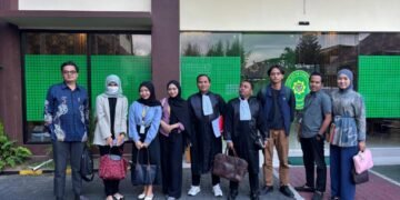 Mahasiswa FH UMM menghadiri persidangan perkara pidana