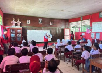 Mahasiswa KKNT LITERASI PERPUSNAS Posko Desa ALlu Tarowang Menggelar kegiatan Membaca Nyaring guna meningkatkan minat literasi anak-anak