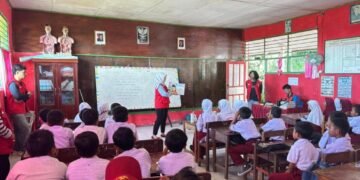 Mahasiswa KKNT LITERASI PERPUSNAS Posko Desa ALlu Tarowang Menggelar kegiatan Membaca Nyaring guna meningkatkan minat literasi anak-anak