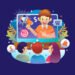 gradient affiliate marketing illustration