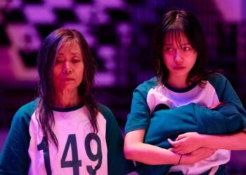 Squid Game S3 (L to R) Kang Ae-sim as Geum-ja, Jo Yu-ri as Jun-hee in Squid Game S3 Cr. No Ju-han/Netflix © 2025