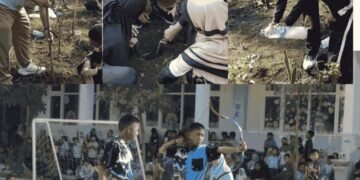 Kegiatan menanam pohon dan demonstrasi ekstrakulikuler memanah