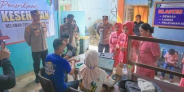 Kapolres Barru Cek Langsung Kesehatan Relawan