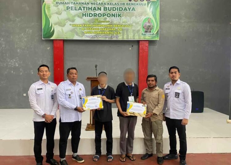 Tingkatkan Pembinaan Kemandirian, Rutan Bengkulu Gelar Pelatihan Budidaya Hidroponik 1 Rutan Bengkulu