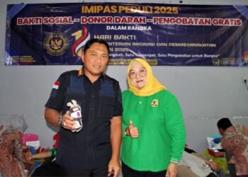 Bengkulu – Dalam semangat memperingati Hari Ulang Tahun Kementerian Imigrasi dan Pemasyarakatan (Kemen Imipas) ke-1 Tahun 2025, jajaran Lembaga Pemasyarakatan (Lapas) Kelas IIA Bengkulu yang dipimpin langsung oleh Kepala Lapas, Julianto Budhi Prasetyono, turut ambil bagian dalam rangkaian kegiatan bertajuk “IMIPAS PEDULI 2025” yang digelar di Kantor Wilayah Direktorat Jenderal Pemasyarakatan Bengkulu, Kamis (13/11).