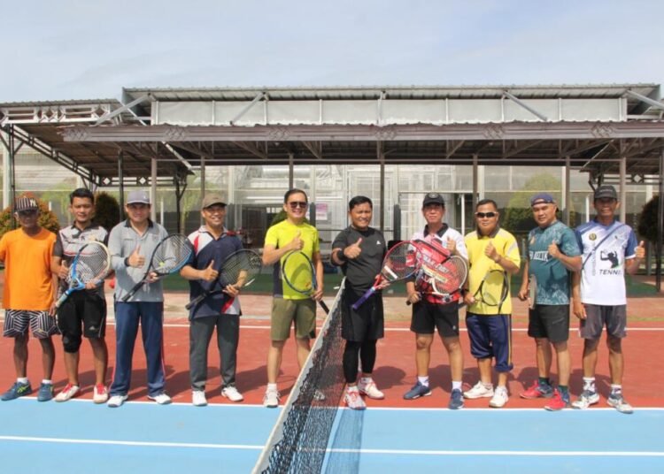 Lapas Bengkulu, Bapas Bengkulu, Tenis Bersama, Sinergi UPT Pemasyarakatan, Pembinaan Pegawai, Kemen Imipas, Kebugaran Pegawai, Olahraga Lapas, Kolaborasi Lapas Bapas