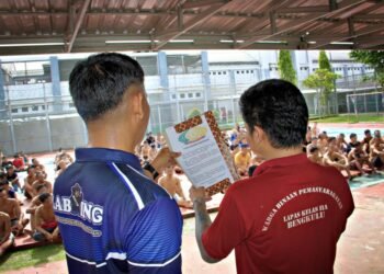 Lapas Bengkulu, Chatur Dharma, Pembinaan WBP, Senam Bersama, Program Akselerasi Pemasyarakatan, Julianto Budhi Prasetyono, Agus Andrianto, Kemenimipas, Disiplin Warga Binaan