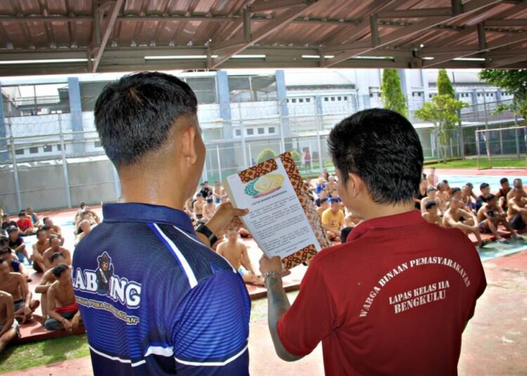 Lapas Bengkulu, Chatur Dharma, Pembinaan WBP, Senam Bersama, Program Akselerasi Pemasyarakatan, Julianto Budhi Prasetyono, Agus Andrianto, Kemenimipas, Disiplin Warga Binaan