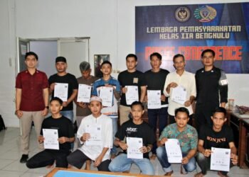 Lapas Bengkulu, Pembebasan Bersyarat, WBP Bebas, Integrasi Pemasyarakatan, Pelayanan Publik Bersih, Direktorat Jenderal Pemasyarakatan, Julianto Budhi Prasetyono, Bengkulu, ADM Kamtib, Hak Integrasi