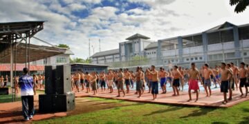 Lapas Bengkulu, Senam Bersama, Pembinaan Lapas, WBP Narkoba, Kesehatan Lapas, Kegiatan Lapas, Instruktur Senam, Petugas Lapas, HUB Kemenaker, Pembinaan Fisik, Program Kemandirian