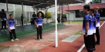 Lapas Bengkulu, HUT Korpri 54, Gladi Upacara, Upacara Korpri, Petugas Pemasyarakatan, Kemenkumham, Bengkulu, ASN, ADM Kamtib, Tata Tertib Lapas