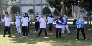 Lapas Bengkulu, Senam Bersama, Pembinaan WBP, Dharma Wanita Persatuan, ASN Pemasyarakatan, Pola Hidup Sehat, Lapas Kelas IIA Bengkulu