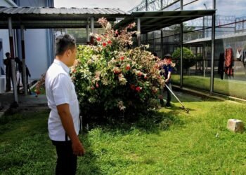 Lapas Bengkulu, Disiplin Lapas, Kebersihan Lapas, Straf Cell, Halaman Gereja, Pembinaan Warga Binaan, Peltatib, Andika Saputra, Lingkungan Bersih