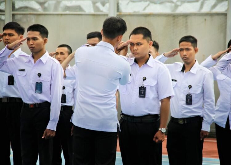 Lapas Bengkulu, Pembinaan, PBB, Peserta Magang, Poltekip, Kemenaker, Pembentukan Karakter, Kedisiplinan, ADM Kamtib, Pemasyarakatan Bengkulu