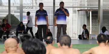 Lapas Bengkulu, Kasi Adm Kamtib, Supian Natalis, WBP Lapas Bengkulu, Keamanan dan Ketertiban, Senam Pagi Lapas, Pembinaan WBP, Pemasyarakatan Humanis