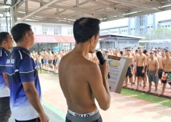 Lapas Bengkulu, Lapas Kelas IIA Bengkulu, Catur Dharma Narapidana, WBP, Pembinaan Narapidana, Senam Pagi Lapas, Pemasyarakatan