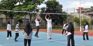 Lapas Bengkulu, olahraga bersama, voli lapas, pembinaan WBP, ASN Lapas, kegiatan pemasyarakatan, lapas humanis