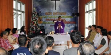 Lapas Bengkulu, Misa Gaudete, Advent Katolik, Pembinaan Kerohanian, Warga Binaan, Natal, Kegiatan Keagamaan, Kemenag Bengkulu