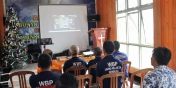 Lapas Bengkulu, WBP Nasrani, Ibadah Natal, Yayasan Sungai Kehidupan Ministry, Dirjen Pemasyarakatan, Agus Andrianto, Mashudi, Gereja Getsmani, Pembinaan Keagamaan, Tuhan Hadir untuk Menyelamatkan Keluarga, Matius 1 21-24