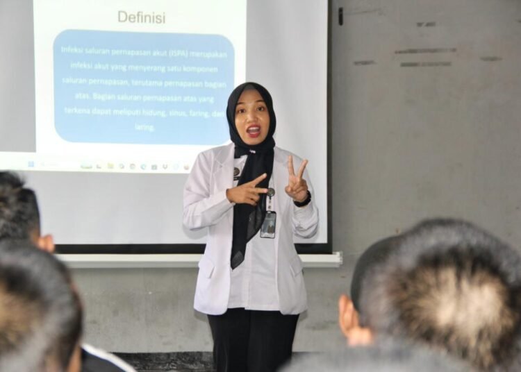 Lapas Bengkulu, Lapas Kelas IIA Bengkulu, Penyuluhan Kesehatan, ISPA, Warga Binaan, Ditjenpas Bengkulu, Klinik Pratama Lapas