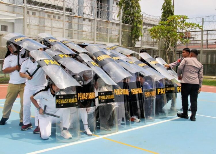 Lapas Bengkulu, PHH, DALMAS, Latihan Gabungan, Pengamanan Lapas, Brimob Bengkulu, Pemasyarakatan, Kamtib