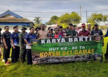 Lapas Bengkulu, Korem 041 Gamas, Kodim 0407 Kota Bengkulu, Karya Bakti, TNI dan Pemasyarakatan, HUT Korem 041, Bentiring Bengkulu, Muara Bangkahulu, Sinergitas Instansi, Pemasyarakatan Peduli Lingkungan